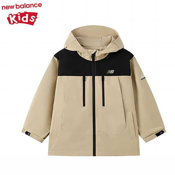 New Balance秋冬季儿童外套男童风衣连帽夹克潮小孩衣服7AF12013
