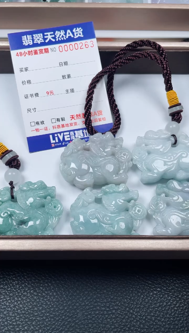 【闪购商品】翡翠颈饰未镶嵌多样性发货发一件貔貅