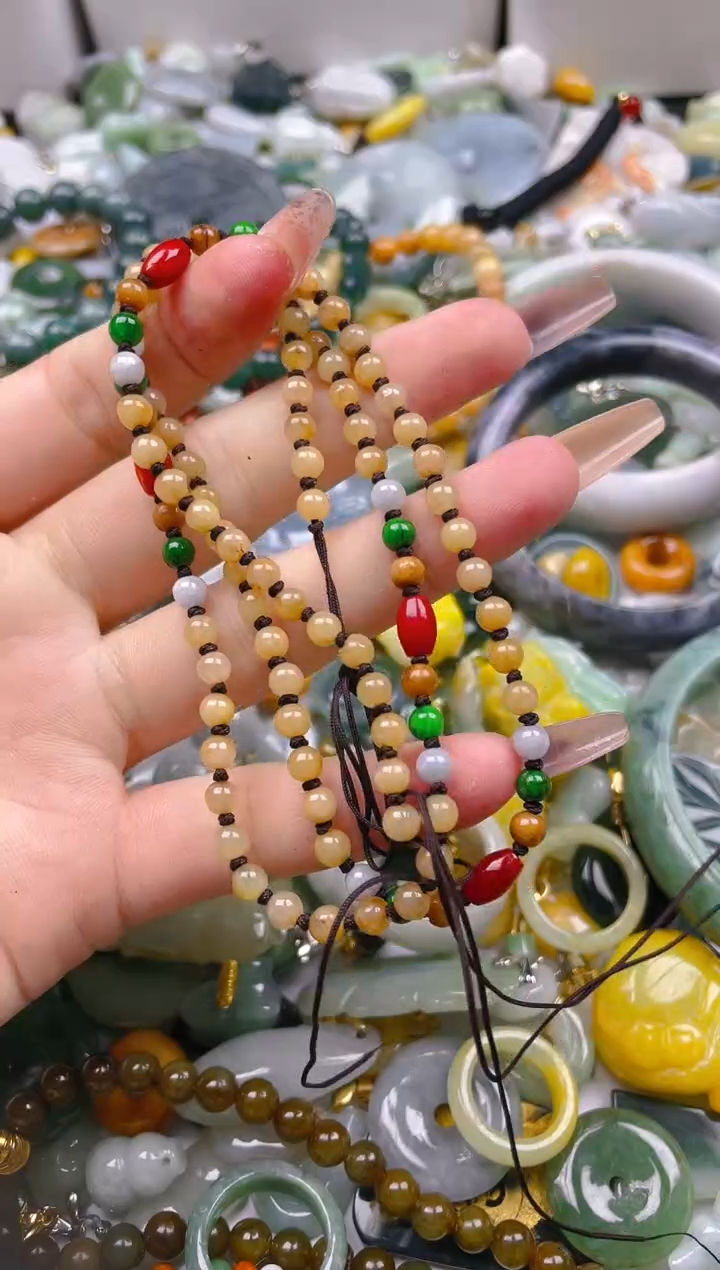 【闪购商品】翡翠颈饰未镶嵌/F/翡翠A货一图一物