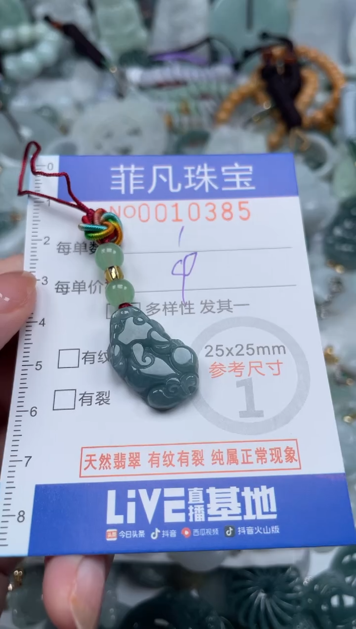 翡翠未镶嵌颈饰10385