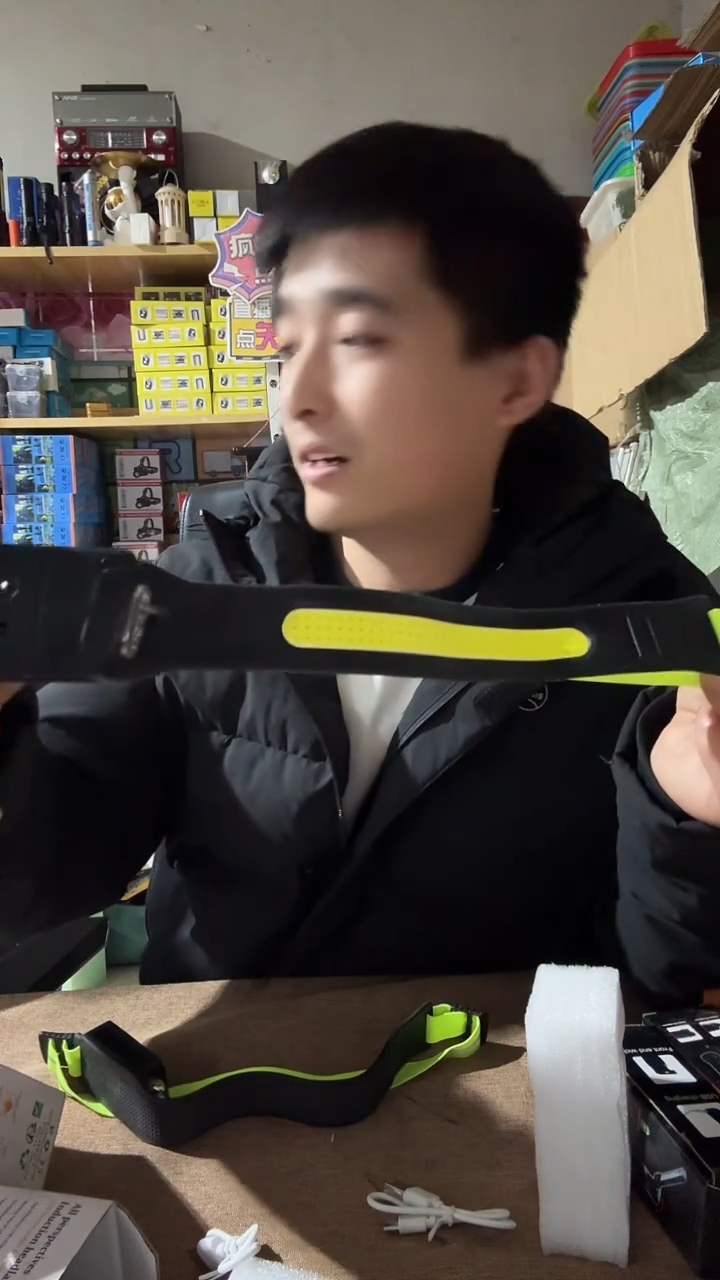 头戴式夜行灯白盒子