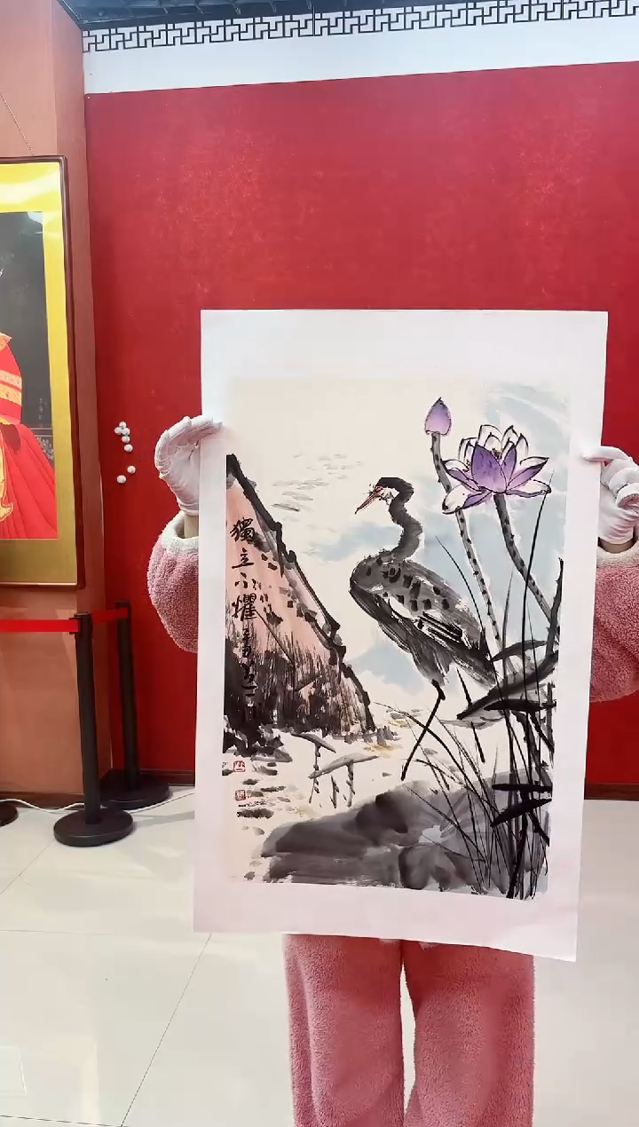 【闪购商品】国画国画道一老师亲笔绘画作品D4