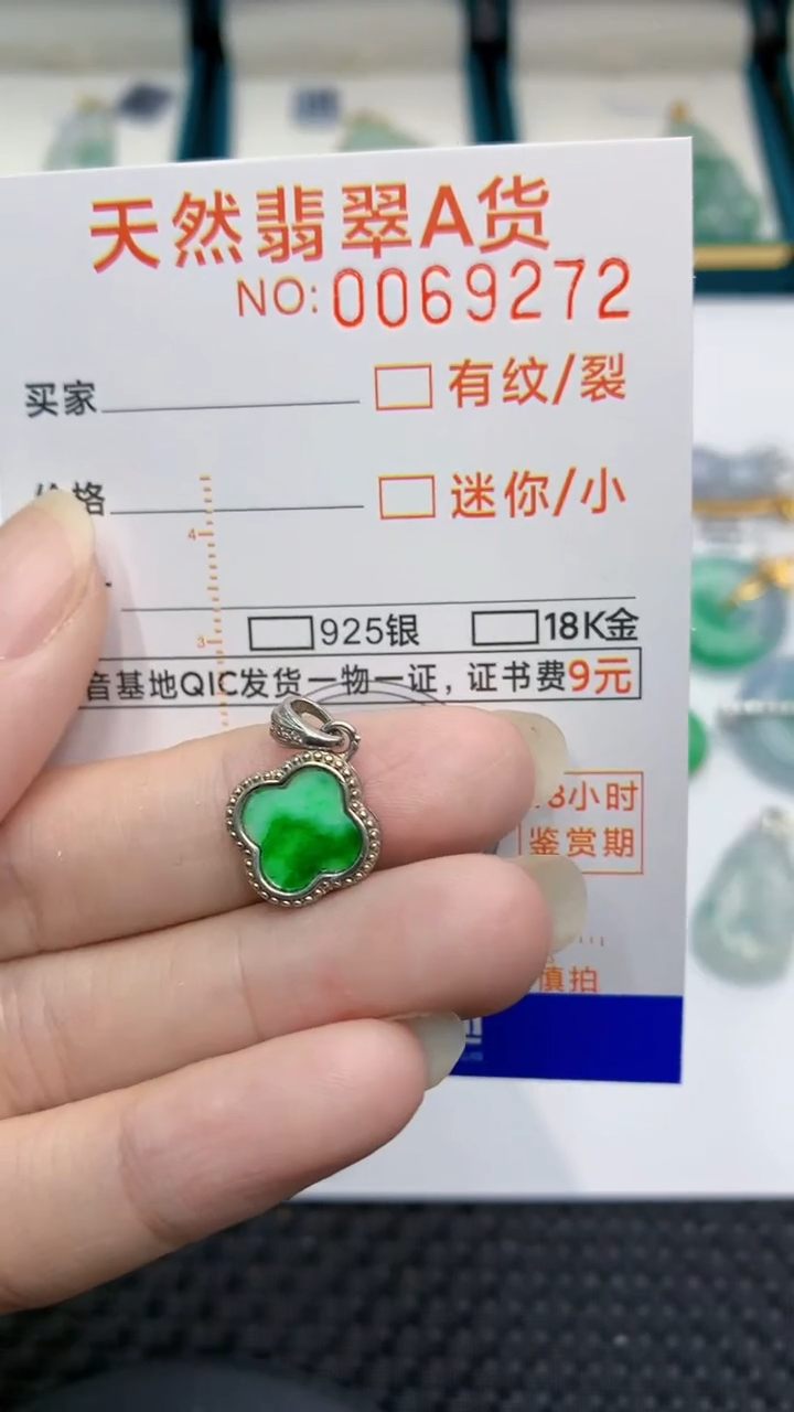 【闪购商品】翡翠颈饰银S925镶嵌            8