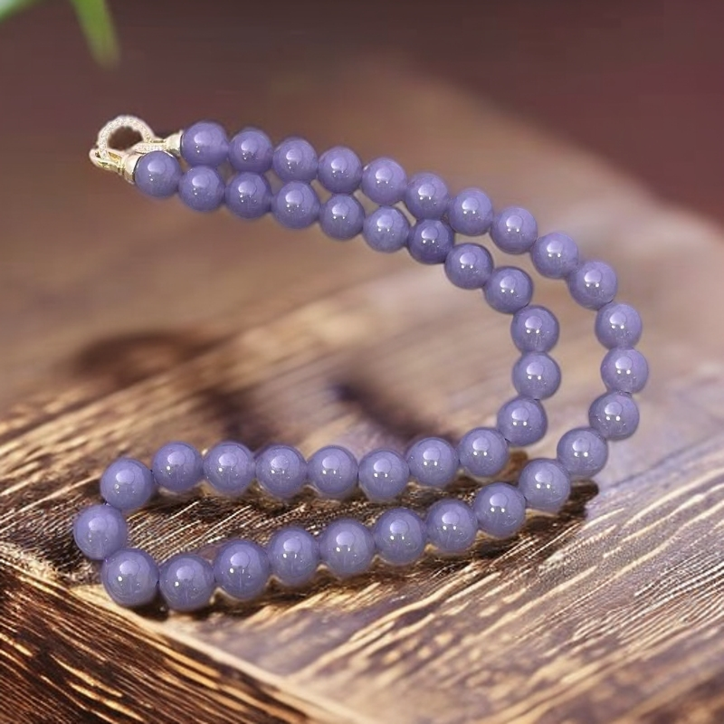 【佳玺珠宝】128 精美手串 烟紫妈妈链 12mm