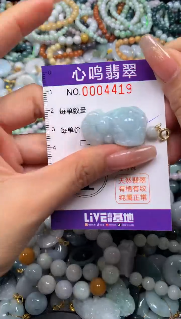 翡翠未镶嵌颈饰闪购004419