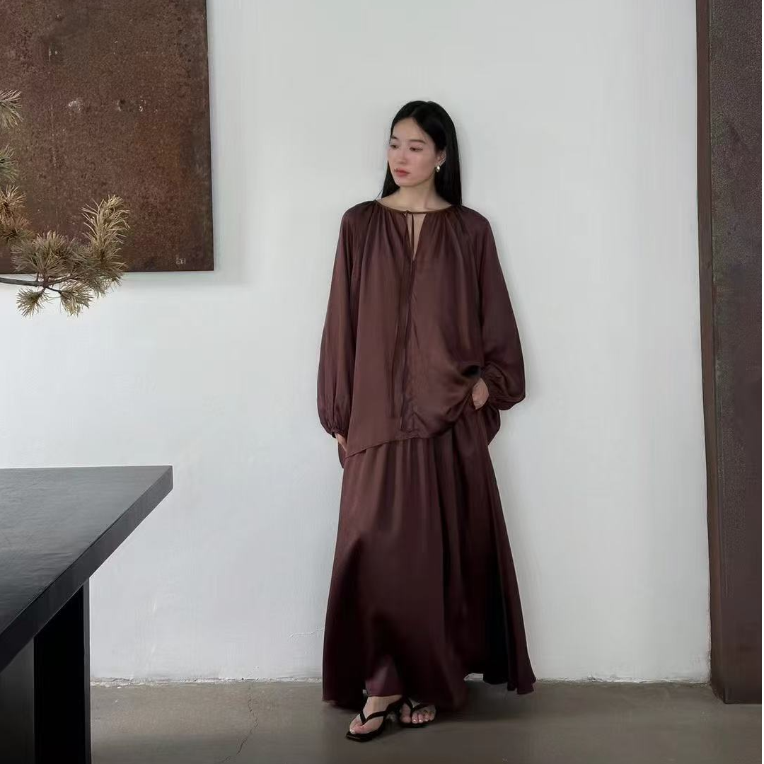 【JINXI】“贵妇套装”莱赛尔天丝高级感休闲套装