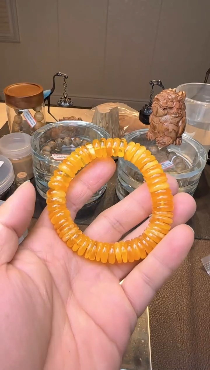 手链蜜蜡未镶嵌蜜蜡药片手串多样性发其一