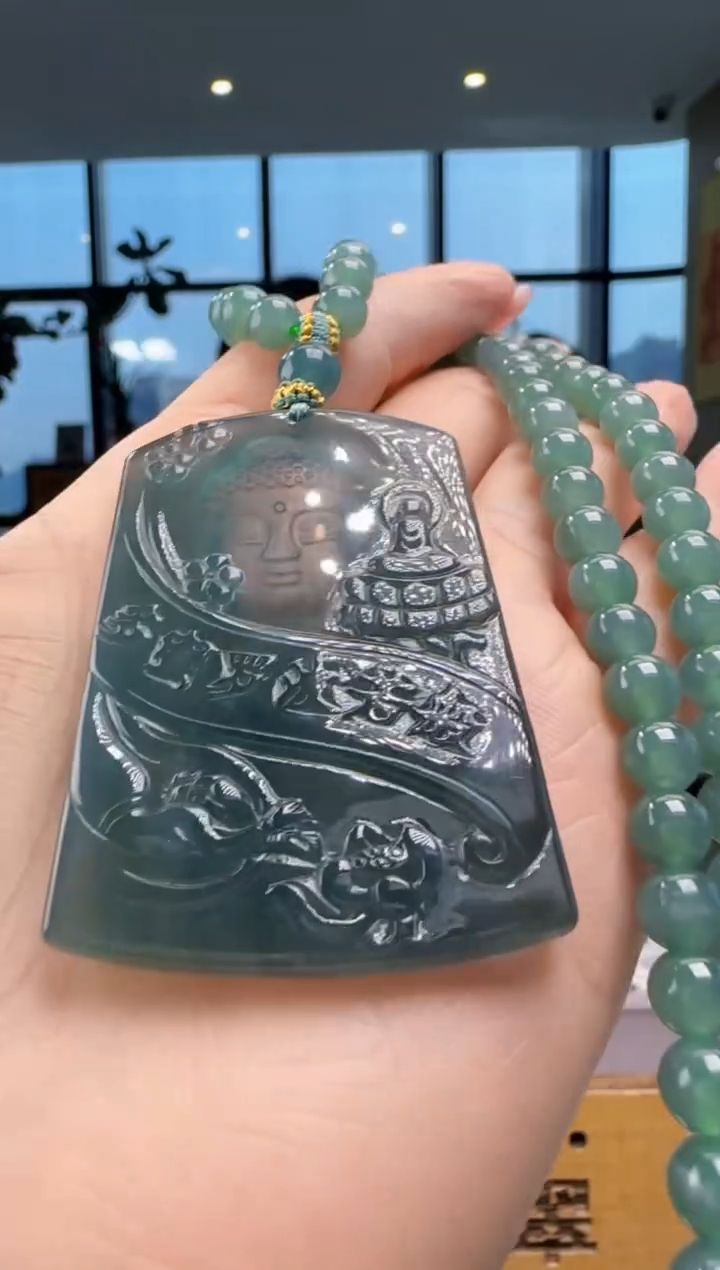 翡翠未镶嵌吊坠(赠链)多样性发其一YJ@@