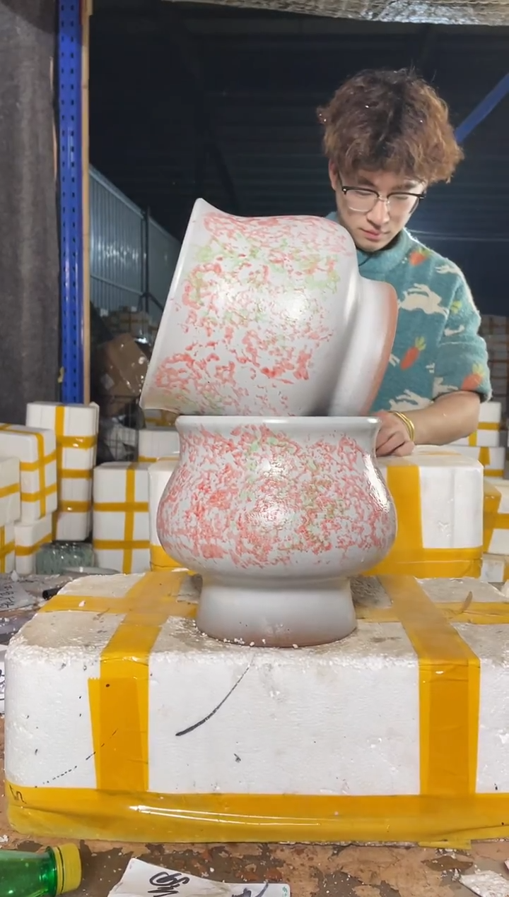 紫砂花盆宜兴紫砂粗陶花盆18-20