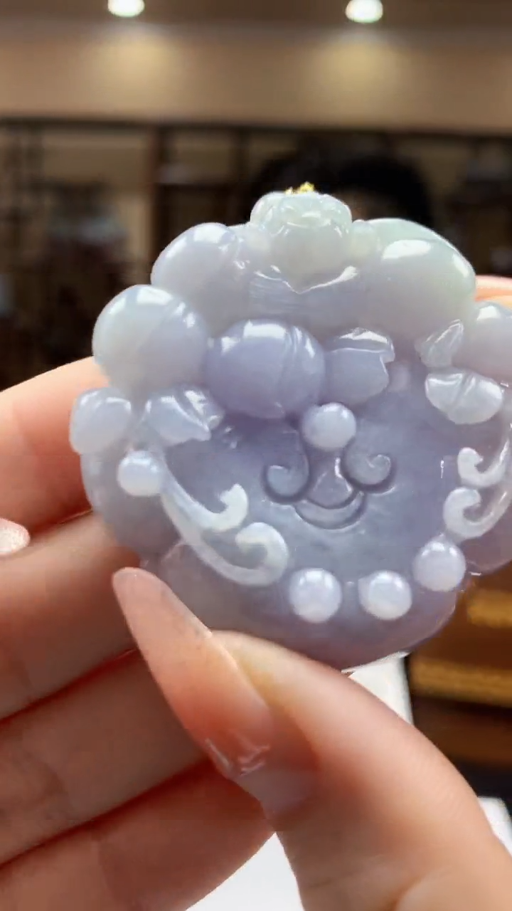 【闪购商品】定制翡翠未镶嵌1002ry-毛货挂件55