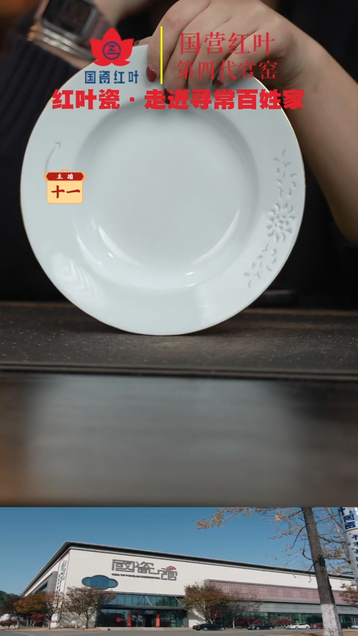 陶瓷2个微瑕金边玲珑8英寸汤盘（景德镇1004底）