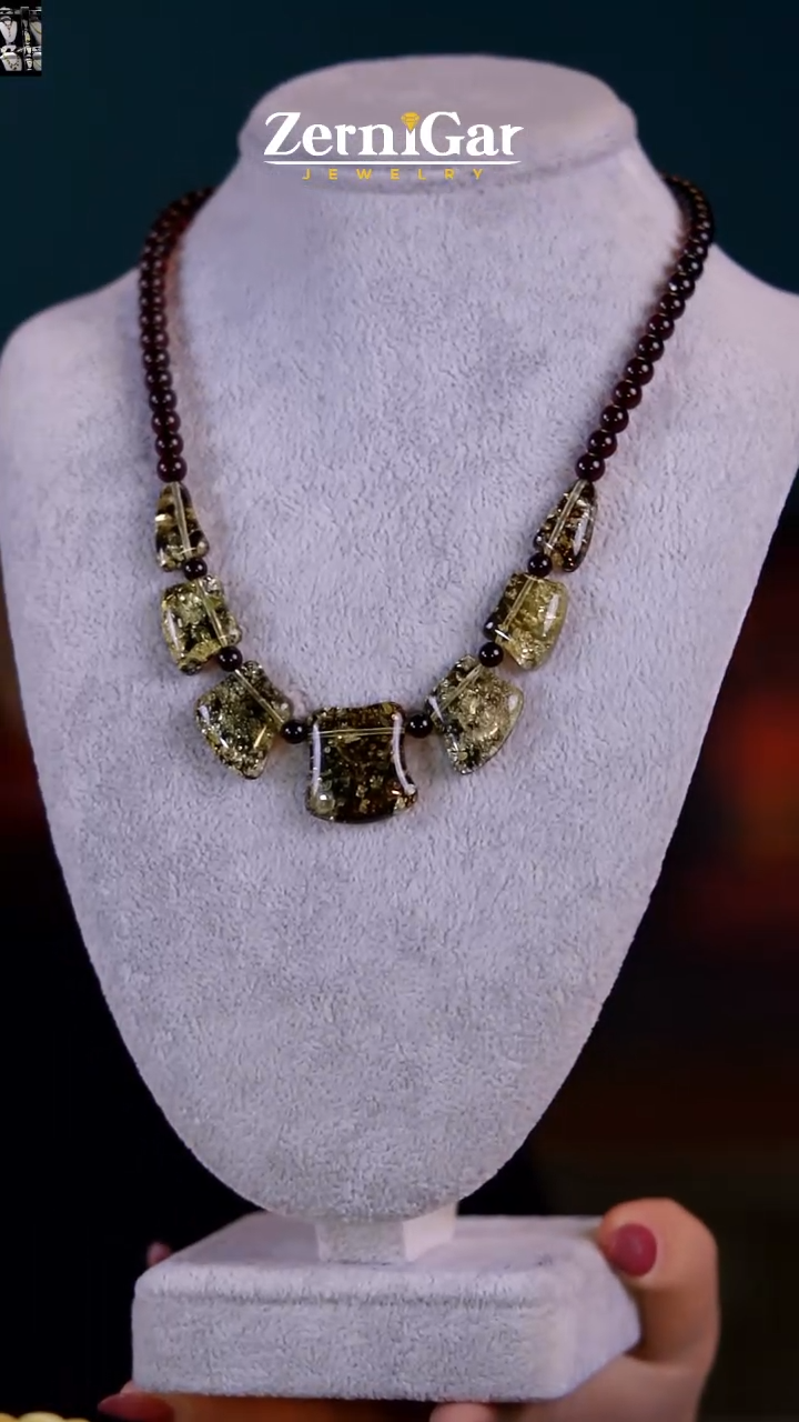 【闪购商品】琥珀颈饰未镶嵌天然琥珀项链