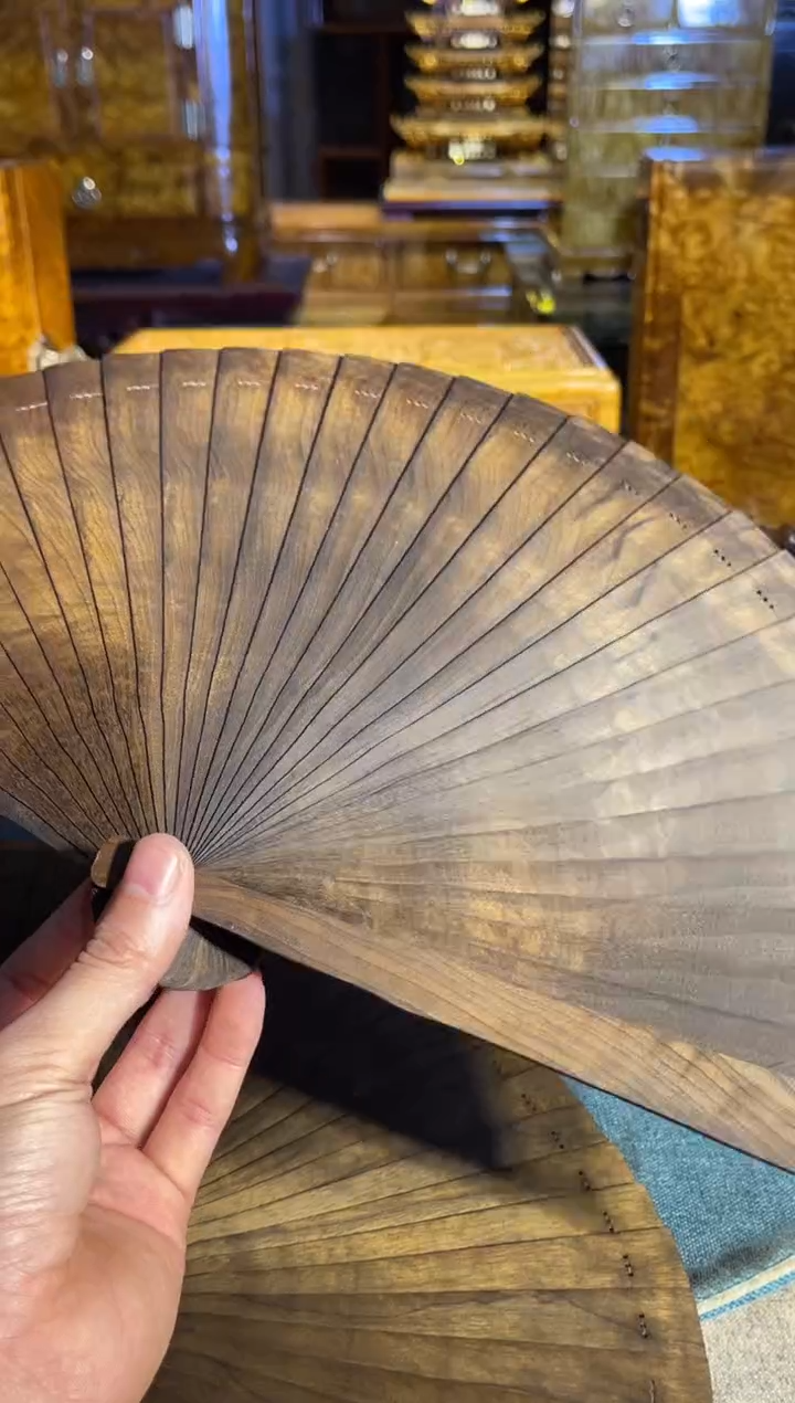 乌木类成套家具乌木扇子 8