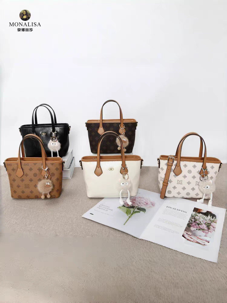 蒙娜丽莎女包新款时尚菜篮子百搭单肩斜挎手提包高级感小众包