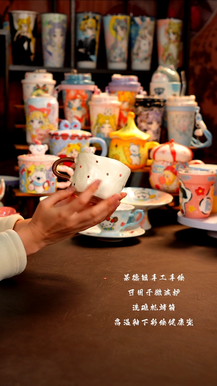 景德镇手工手绘杯杯