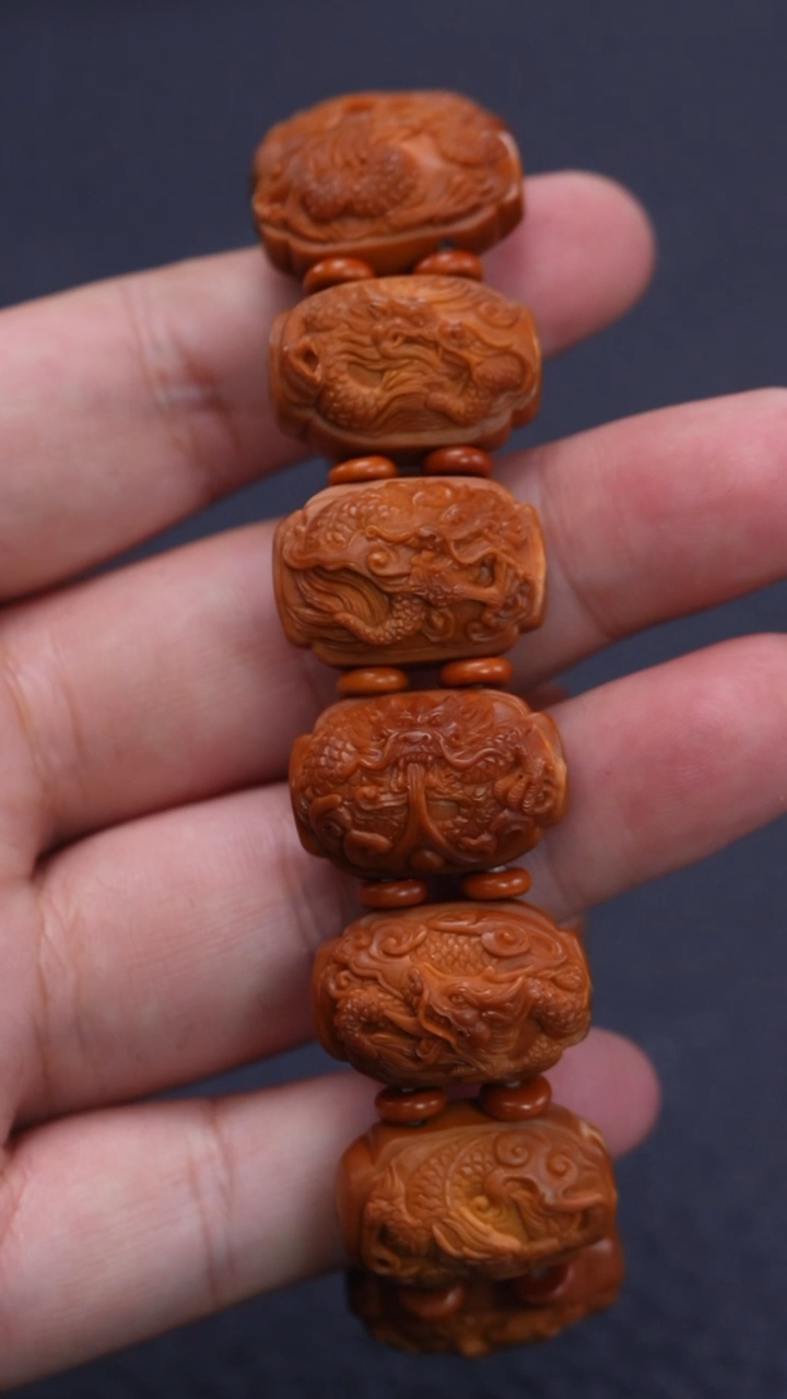 【闪购商品】橄榄核其他回血陈航君二花龙行天下手牌手串