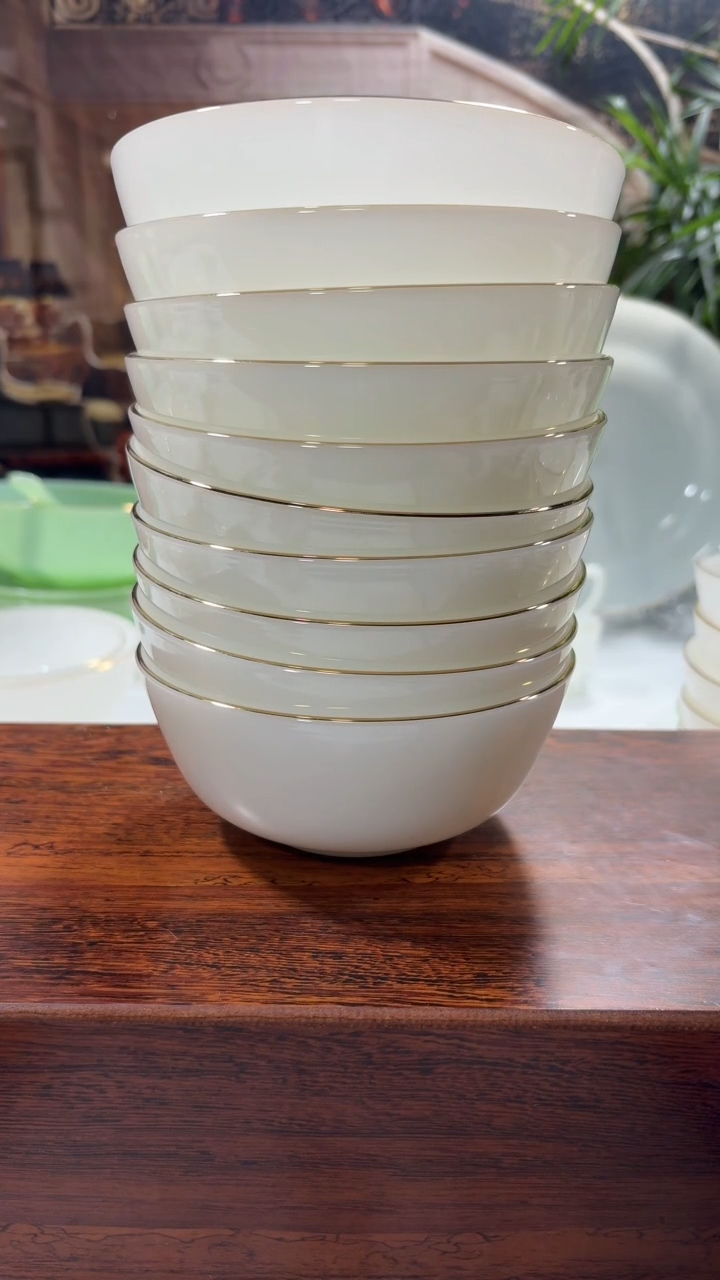 【闪购商品】... 5.5英寸玉瓷碗10个口径13.8厘米