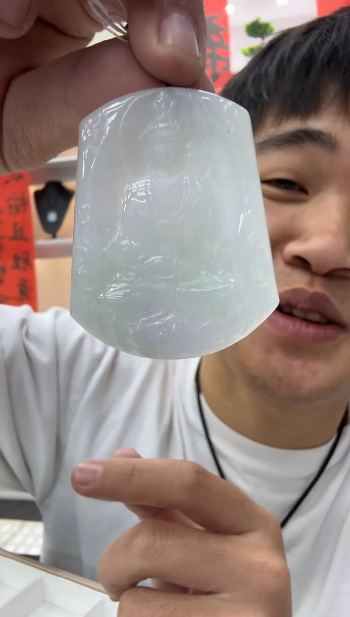 【闪购商品】翡翠颈饰未镶嵌天然翡翠A货孤品一件