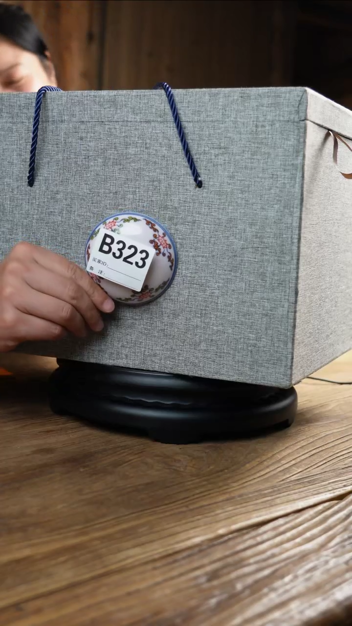 【闪购商品】瓷片景德镇陶瓷釉里红赏瓶323