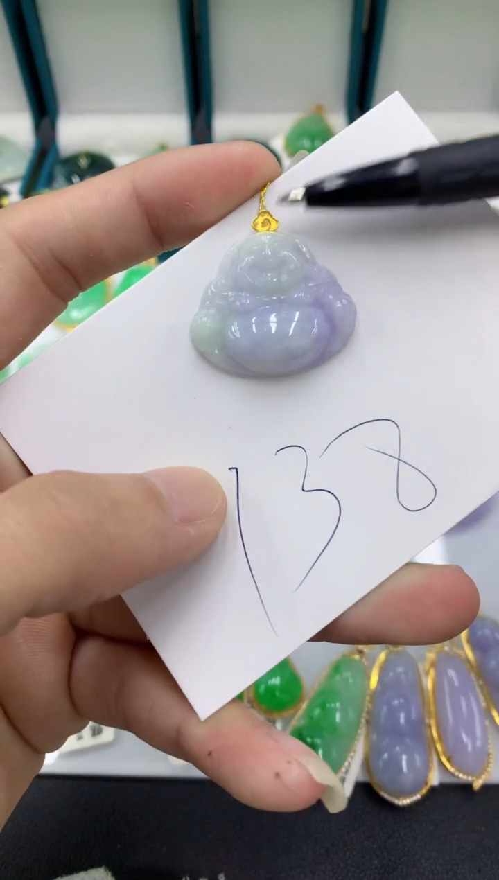 【闪购商品】翡翠颈饰18K金镶嵌翡翠