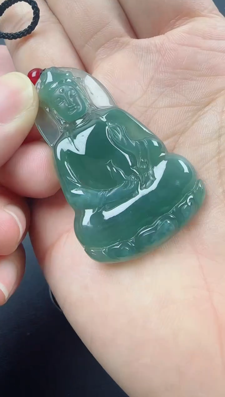 【闪购商品】翡翠颈饰未镶嵌素衣观音111