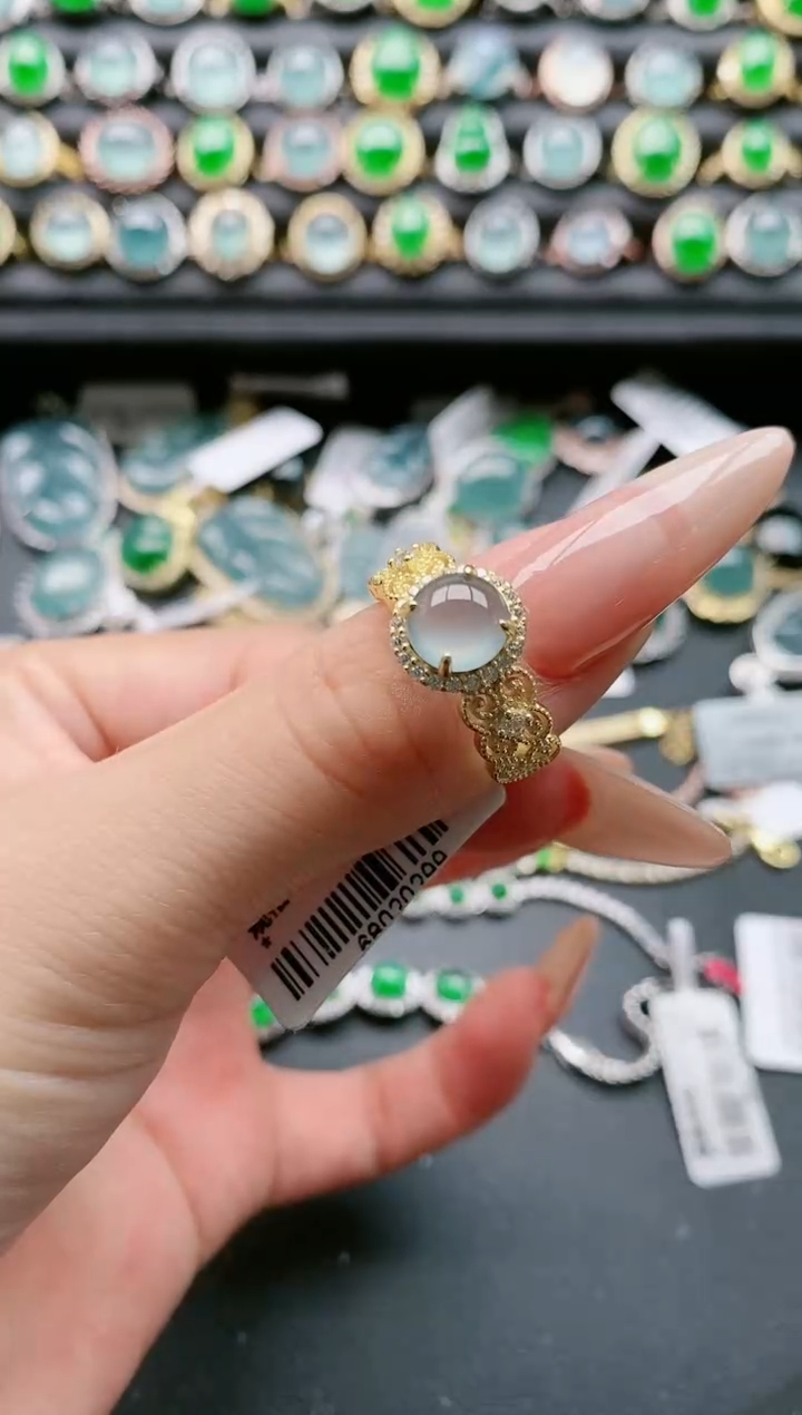 【闪购商品】翡翠戒指银S925镶嵌11111111