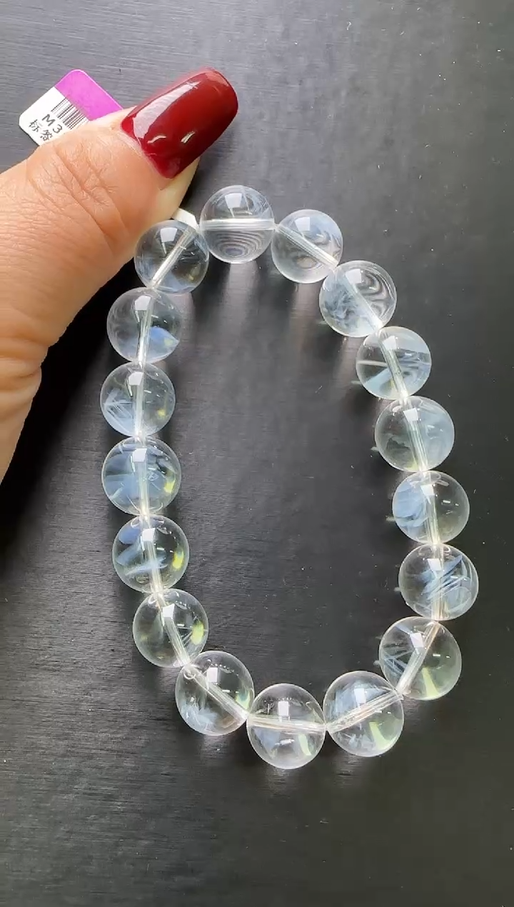 【闪购商品】水晶手串未镶嵌蓝针手串12m+ M30359