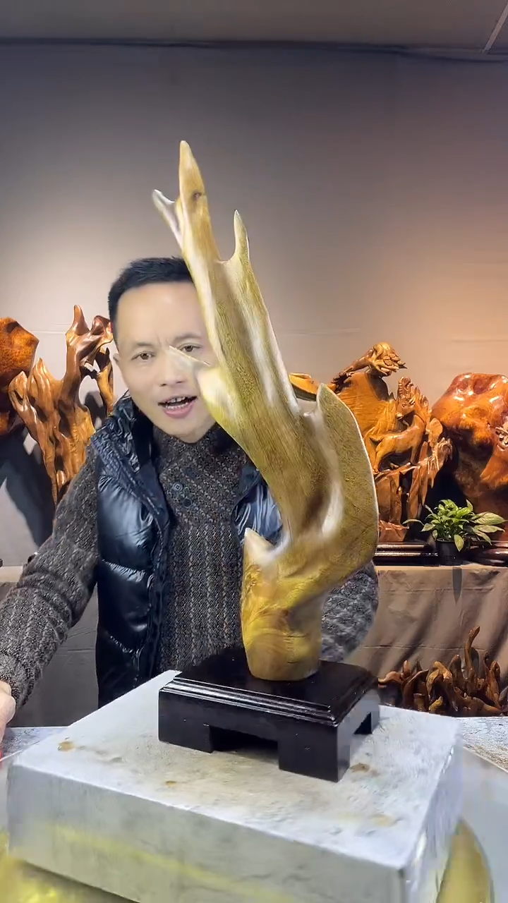 金丝楠老*小叶桢楠随行摆件57
