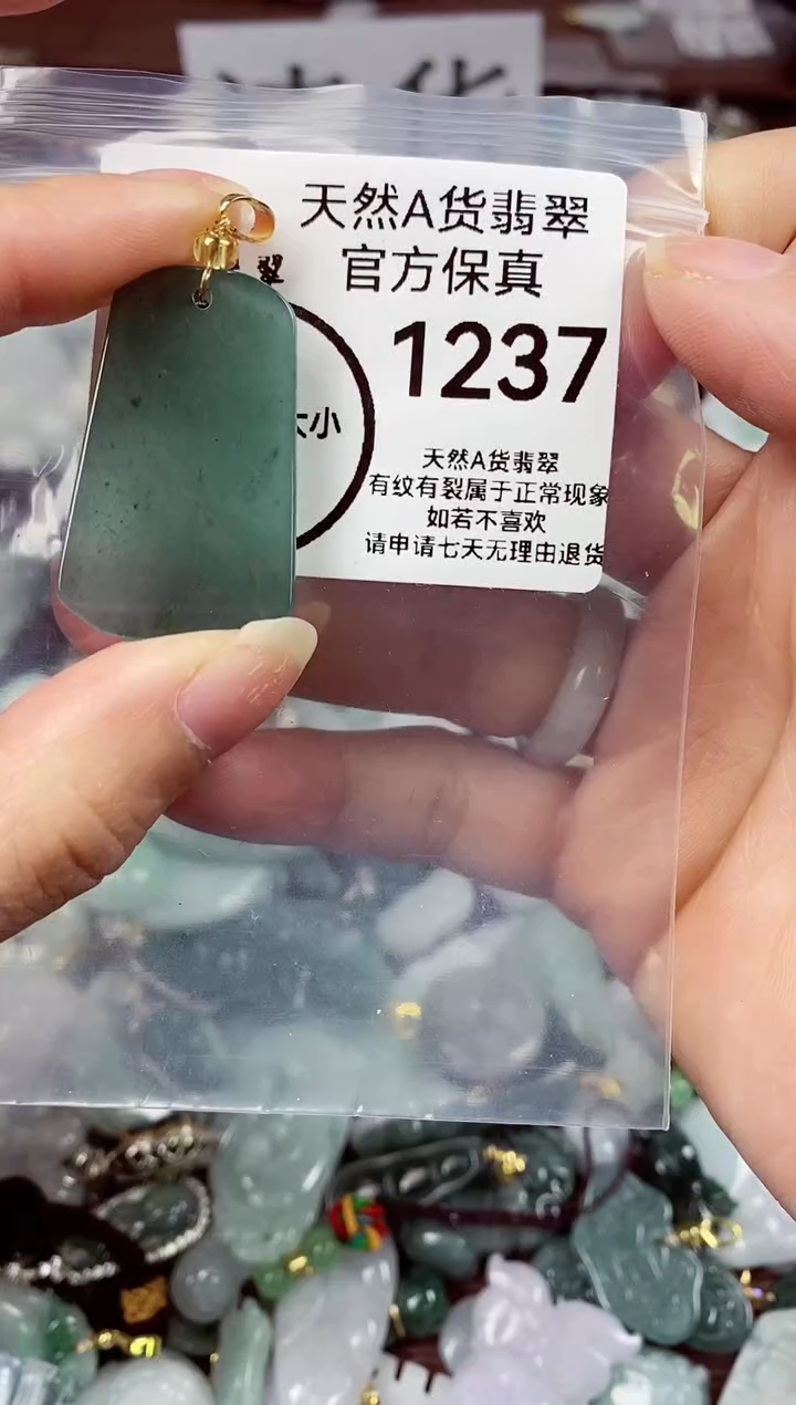 【闪购商品】翡翠颈饰未镶嵌天然A货翡翠1237