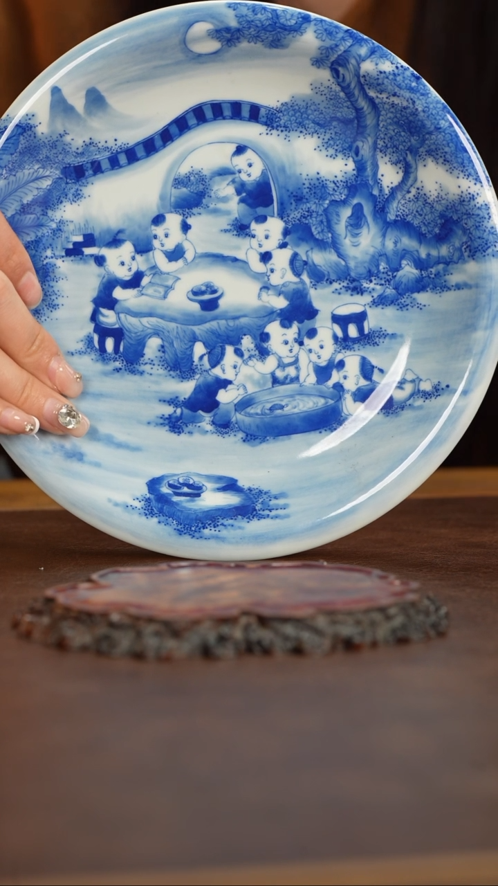 【闪购商品】晓剑窑童子纹壶承