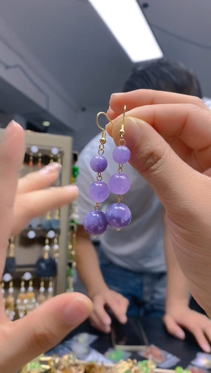 【闪购商品】玛瑙/玉髓耳饰合金12玛瑙饰品