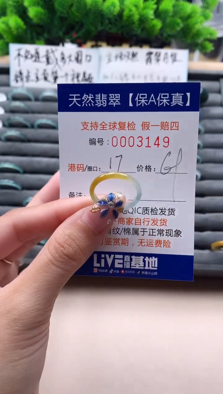 未镶嵌戒指翡翠3149