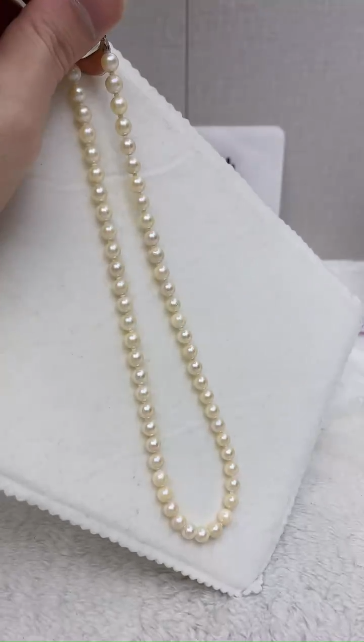 颈饰银S925镶嵌海水珍珠  