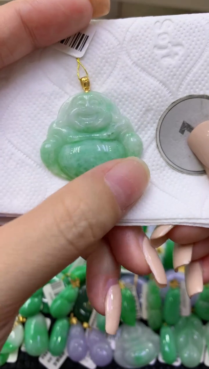 颈饰未镶嵌翡翠天然缅甸翡翠A货