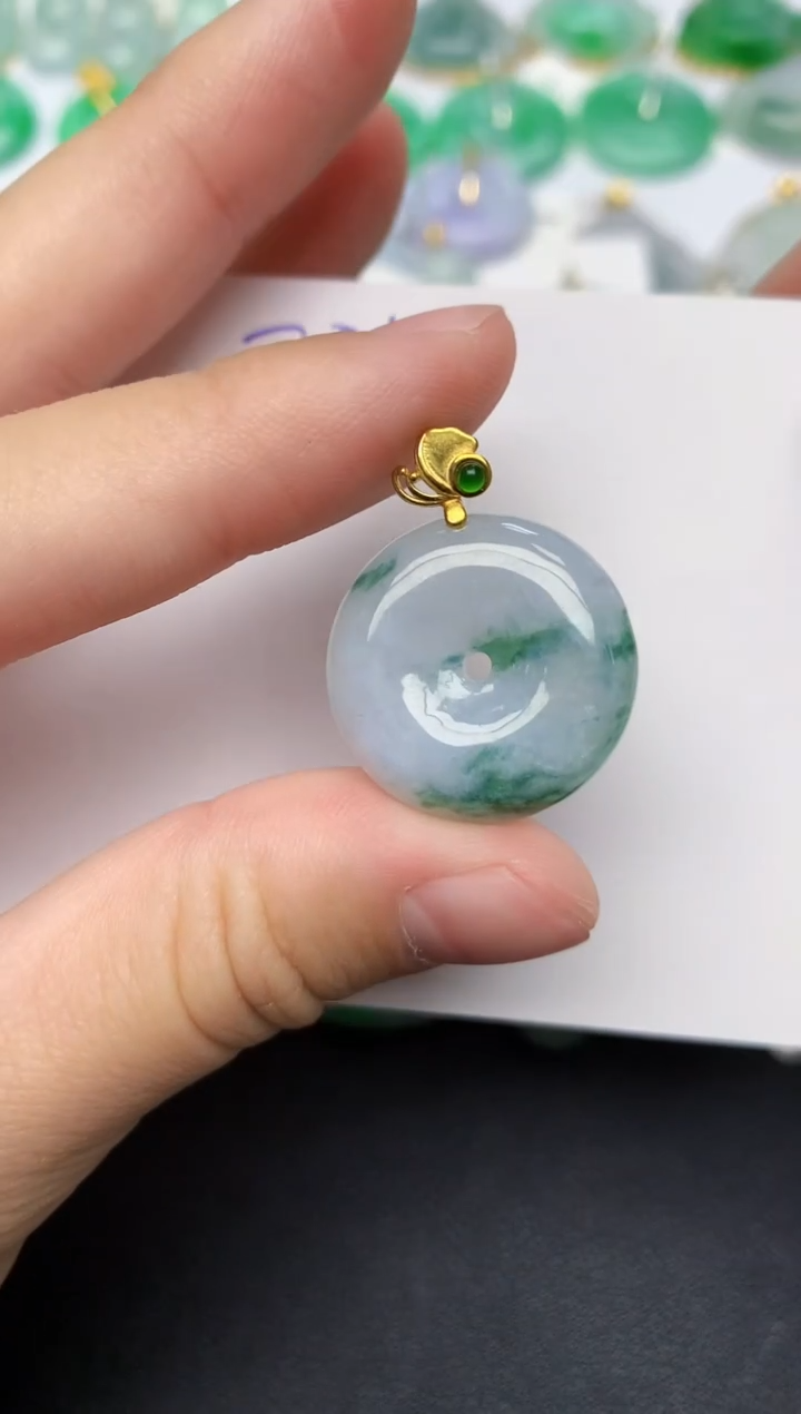 颈饰未镶嵌翡翠天然缅甸A货翡翠百元以上9元证书费自理