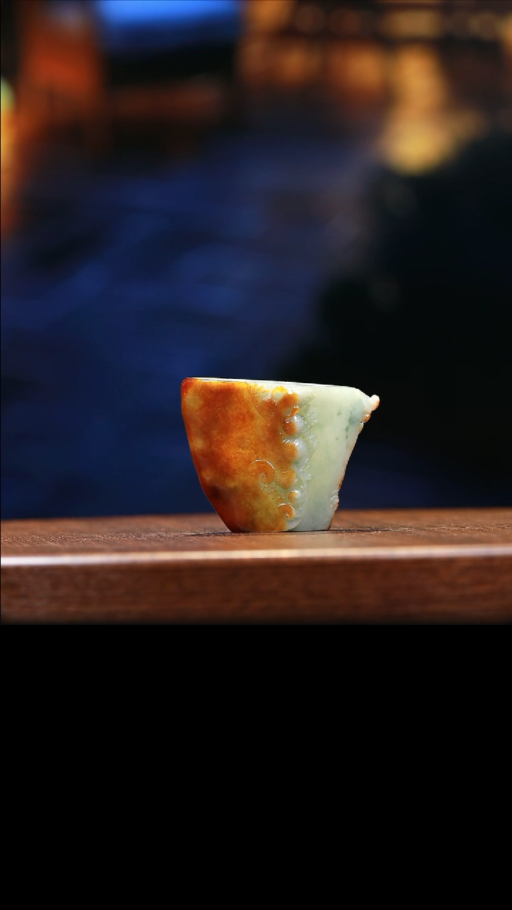 【闪购商品】定制翡翠未镶嵌翡翠随形主人杯