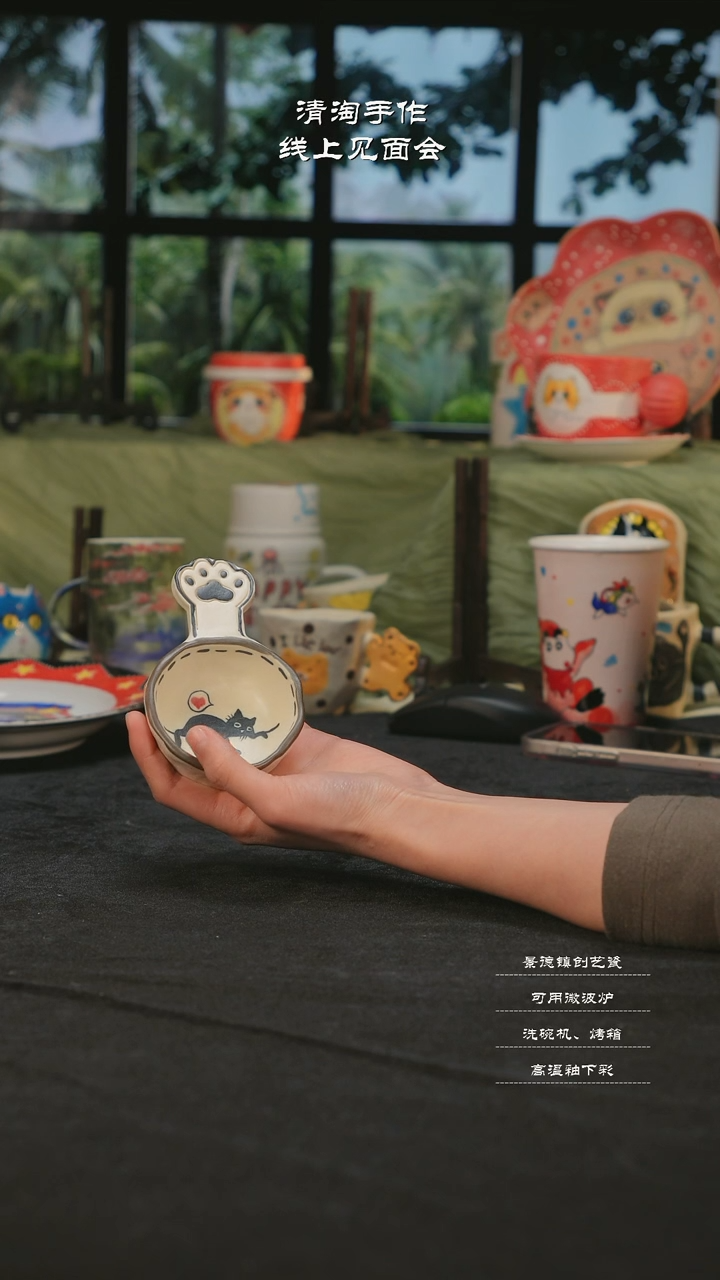 【闪购商品】摆件清淘亲工手绘