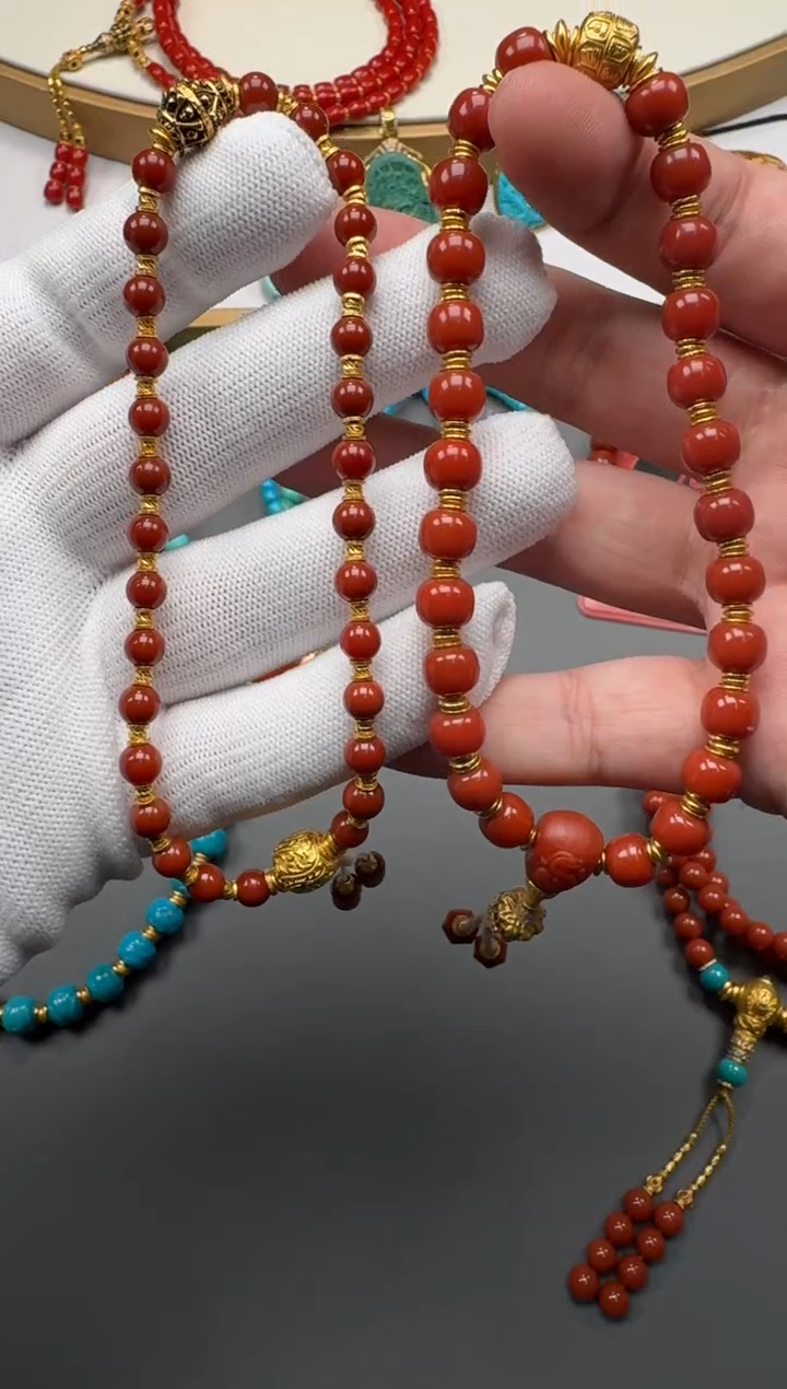18K金镶嵌手串南红玛瑙清***～111111