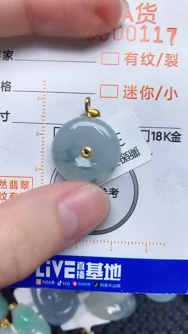 【闪购商品】翡翠颈饰18K金镶嵌561616515