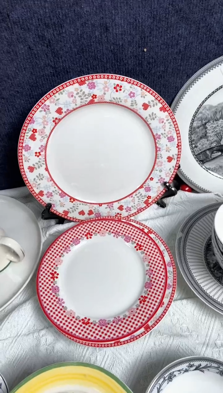 【闪购商品】瓷片陶瓷原单CC837餐具三件套