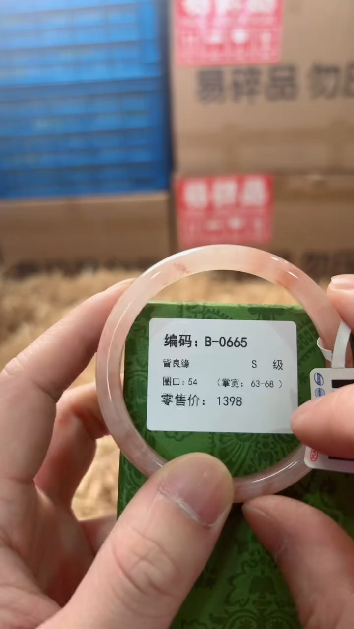 未镶嵌手镯石英质玉B-0665