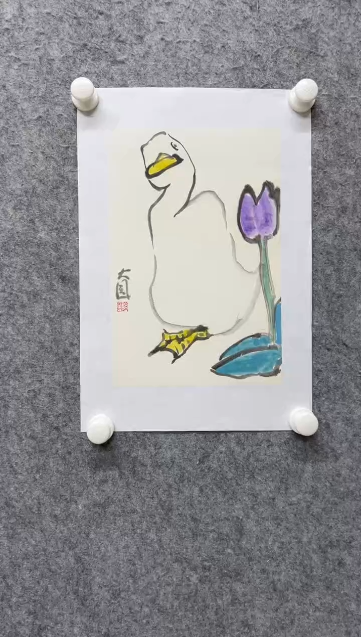 【闪购商品】国画写意画花鸟画手绘