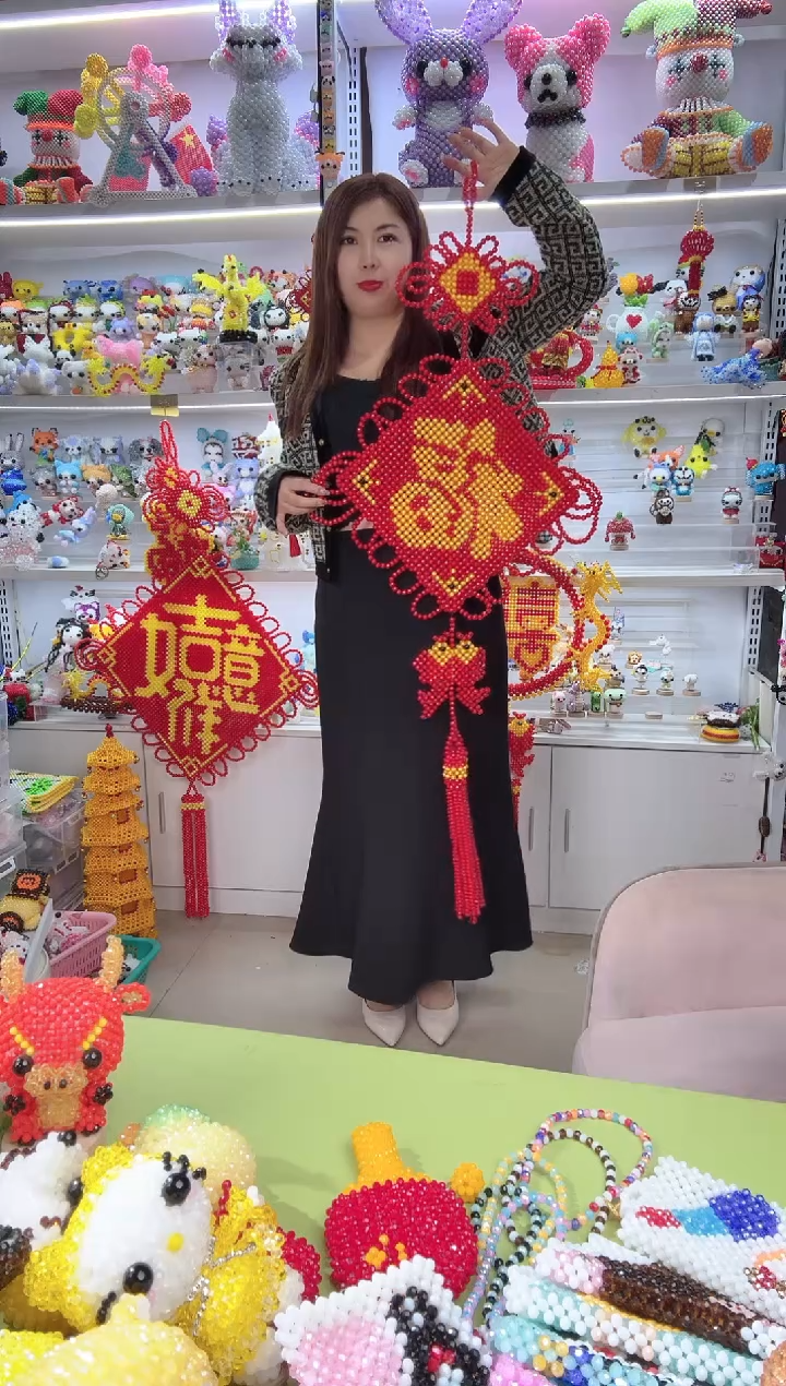 亚克力2810卡10地球珠年年有福材料包1套