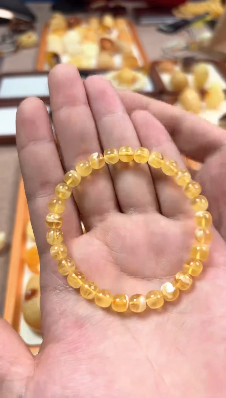 【闪购商品】蜜蜡裸石未镶嵌手串