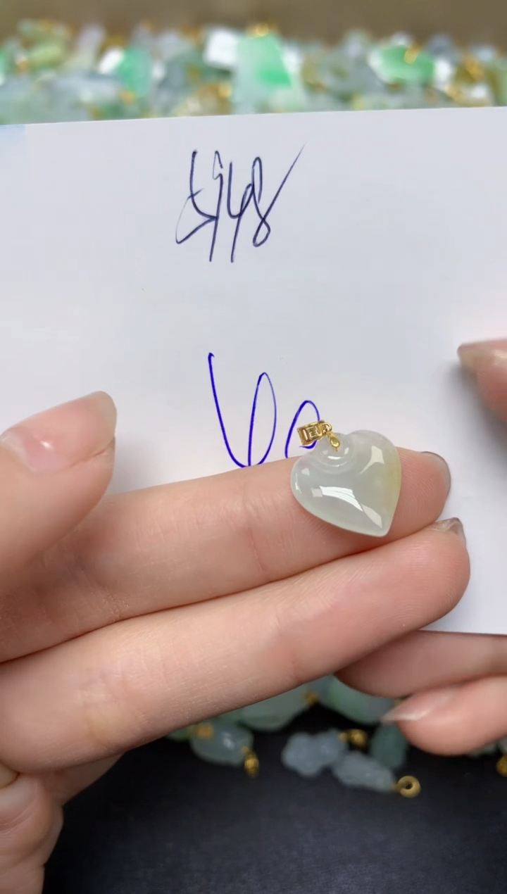 【闪购商品】翡翠颈饰18K金镶嵌天然翡翠A货