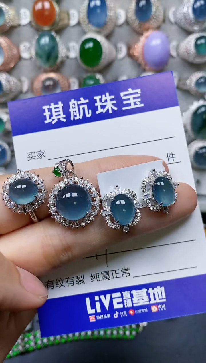 【闪购商品】翡翠颈饰银S925镶嵌0247