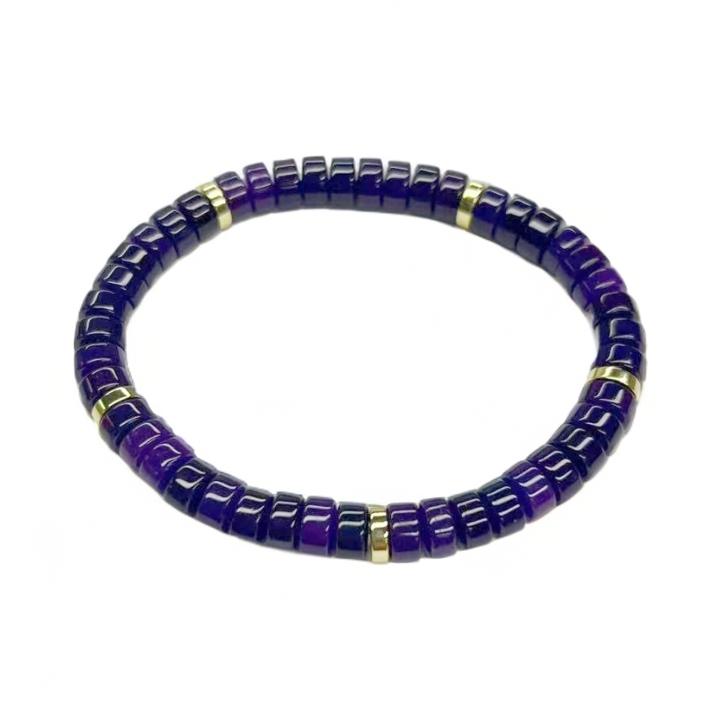 A676紫苏药片珠6mm手链百搭