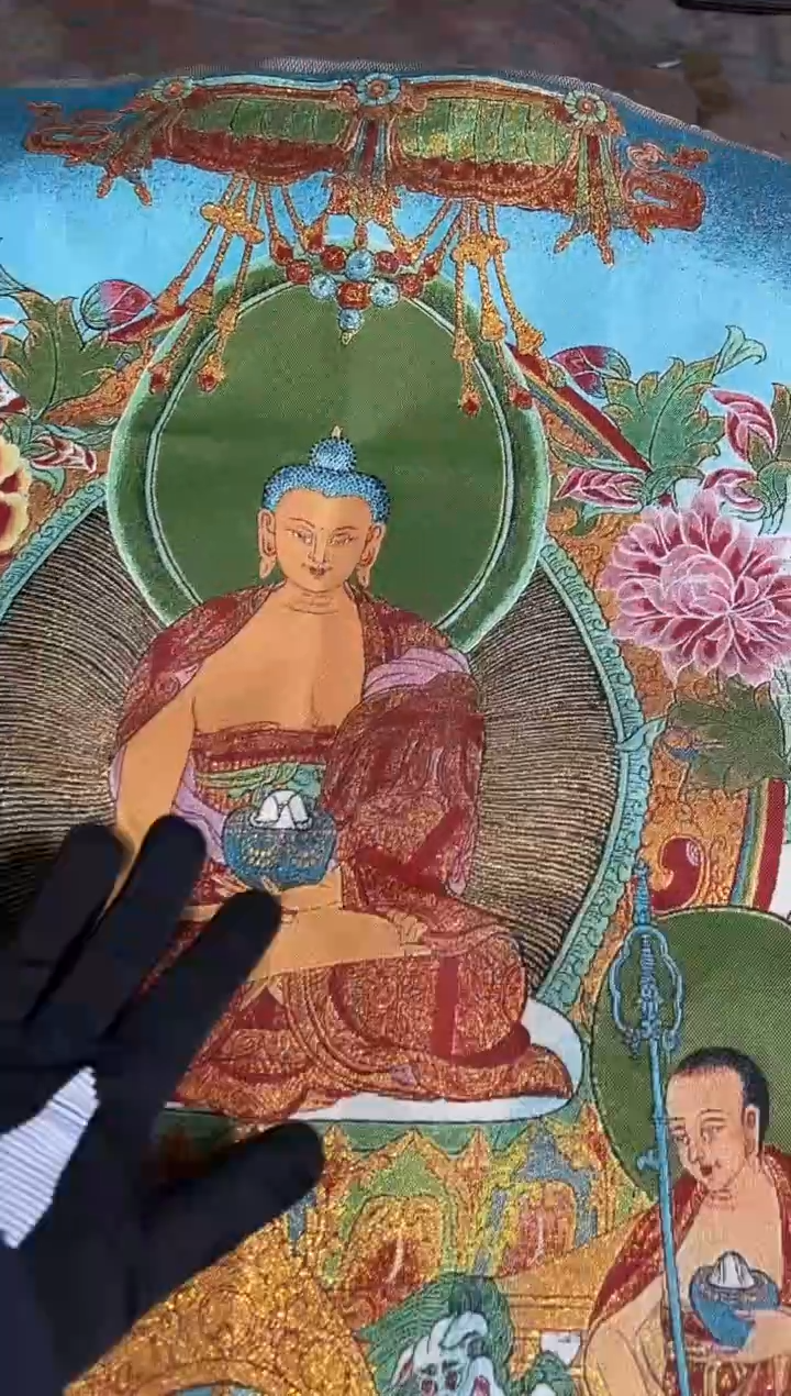 卷轴画路路的唐卡tk160苏绣