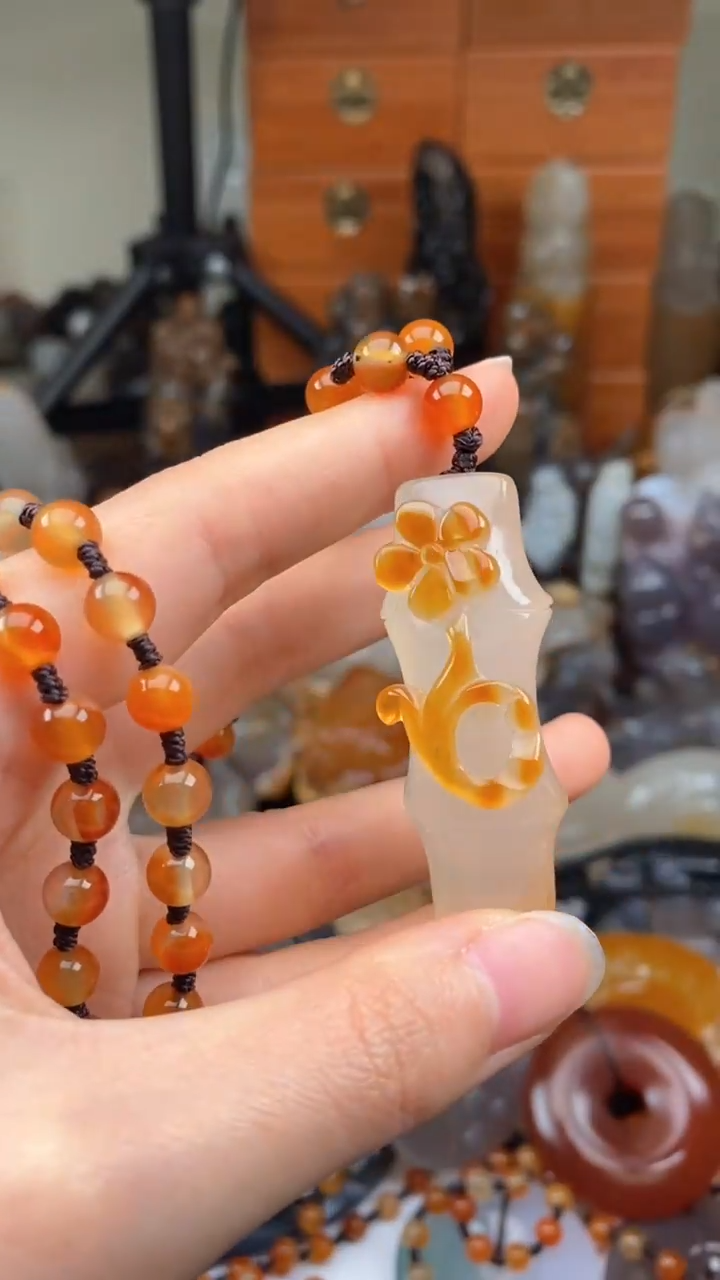 【闪购商品】玛瑙/玉髓颈饰未镶嵌AA