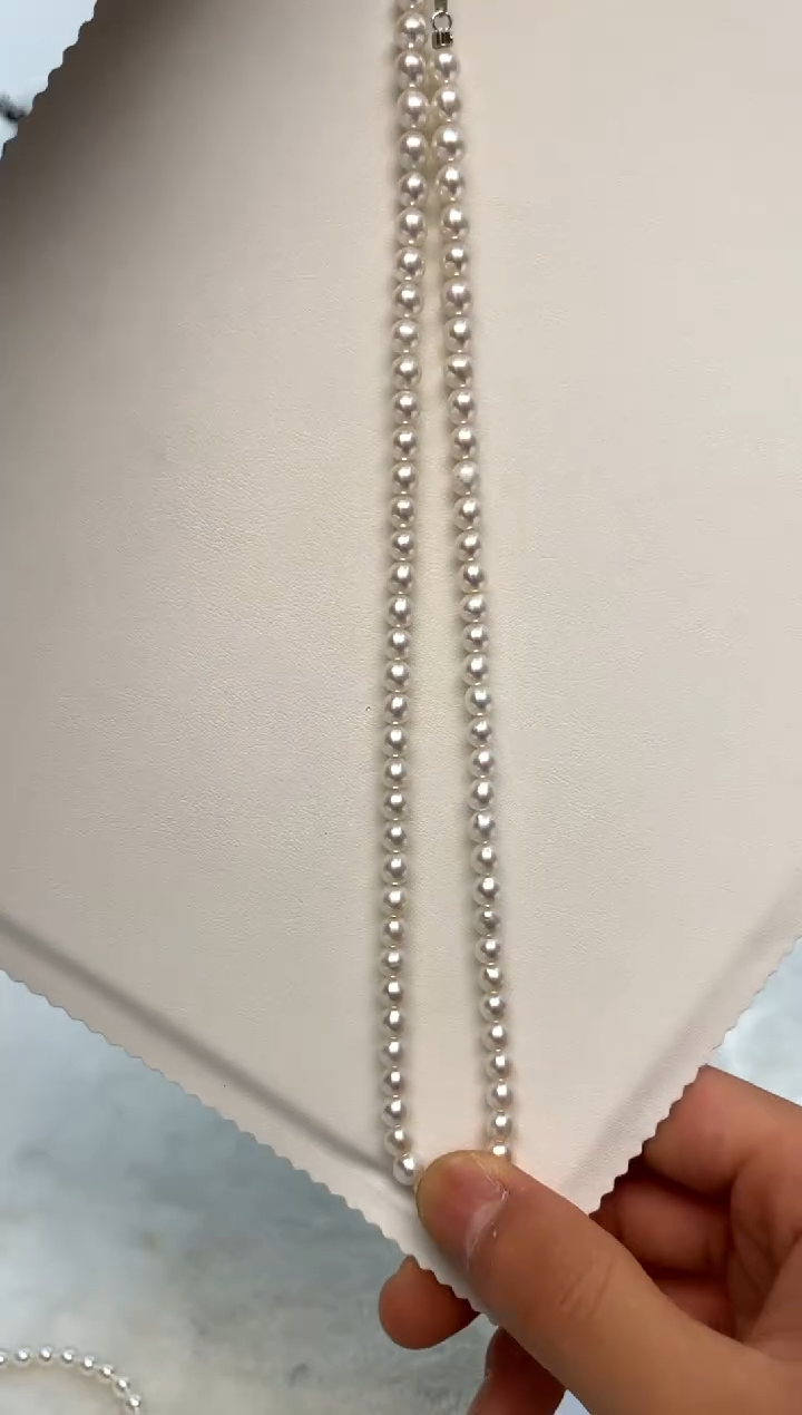 颈饰银S925镶嵌淡水珍珠5-6